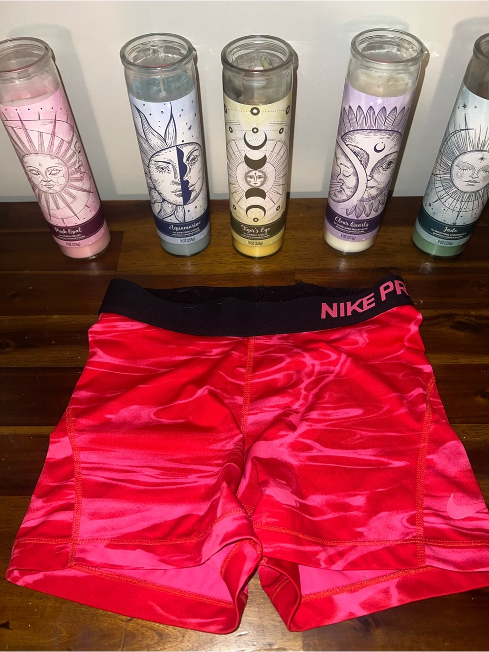 Nike Hot Pink and Black Girls' Training Shorts